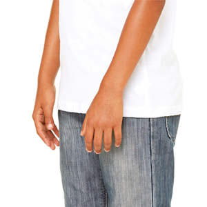 Sideseamed-Camiseta sin mangas blanca para jóvenes, camiseta Unisex de algodón peinado y anillo de 100% onzas, tamaño 4,2 - Product Image 5