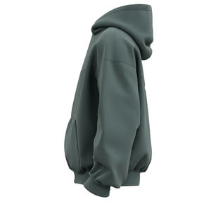 Vêtement d'extérieur surdimensionné pour femmes en gros personnalisé, respirant, décontracté, sweat à capuche zippé en polaire, pull à manches longues, chaud, doux, hiver - Product Image 3