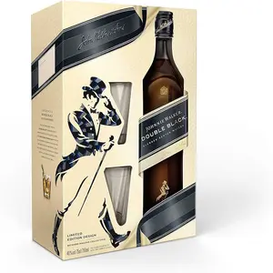 Johnnie Walker Label hitam wiski campur, 1.75 L, 40% ABV, Jack Daniel Single Barrel pilih wiski, 750 ml