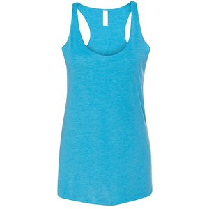 Best Women's Custom Design Breathable Gym Tank Tops Solid Pattern Casual Style Wholesale 100% Polyester <b>Canvas</b> - Product Image 1