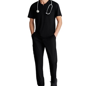 Medical <b>Scrub</b> Sets Jogger Style <b>Scrub</b> <b>Top</b> and Pants Hospital Uniforms for Men Women Surgical <b>Scrubs</b> Comfortable Healthcare Suits - Product Image 1