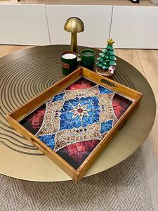 Plateau de service en bois MDF avec revêtement émaillé, design, hôtels et restaurants, articles de cuisine, plateau de table, haute qualité - Product Image 3