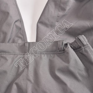 Pantalon de neige imperméable gris premium avec poches zippées blanches, taille ajustable, braguette avant, doublure chaude et coupe-vent pour l'hiver - Product Image 6