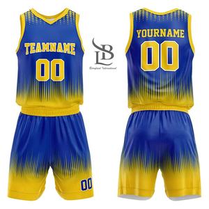 Ensembles de maillots et shorts de basket-ball pour jeunes et adultes, logo personnalisé, grande taille, nouveaux services ODM OEM, uniformes de basket-ball pour jeunes, sublimation - Product Image 2