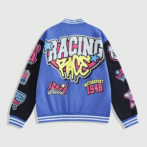 Chaqueta Universitaria Unisex con Logotipo Bordado Personalizado, Nombre del Equipo, Número, Ropa Exterior Retro Universitaria, Bordado Personalizado, Ropa Escolar del Equipo - Product Image 2