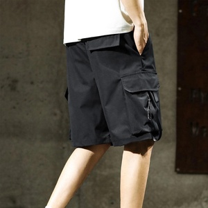 Shorts décontractés de course à pied pour hommes, pantalons de plage à séchage rapide avec poches à rabat avec ruban, décoration à motif de service OEM - Product Image 4