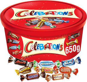 Chocolats de célébration en gros provenant de plusieurs origines (Europe, États-Unis) avec Bounty, Mars, Snickers, Milky Way, Twix, Maltesers - Product Image 1
