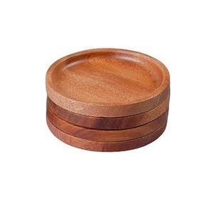 Posavasos de madera de la mejor calidad con posavasos de diseño de madera tallada en el interior tamaño personalizado y posavasos de taza de café de madera de mango de forma redonda - Product Image 3