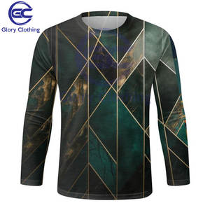 ขายส่งบุรุษเสื้อยืดฤดูใบไม้ร่วงฤดูหนาวแฟชั่นพิมพ์ลูกเรือคอยาวแขนเสื้อยืดพิมพ์เต็มรูปแบบสําหรับผู้ชาย - Product Image 2