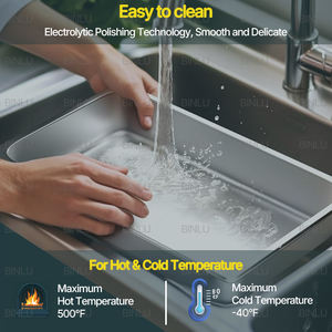 Asequible Juego de sartenes de acero inoxidable para hotel con tapa Buffet Almacenamiento de alimentos 1/6 6,5 cm Tamaño Tazón + Tapa Plato para servir Contenedor | BINLU - Product Image 5