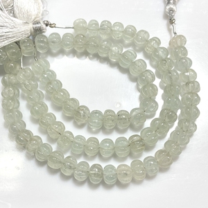 Perles de quartz aigue-marine de qualité supérieure sculptées en forme de rondelle couleur bleue enduite pour la fabrication de bijoux - Product Image 1