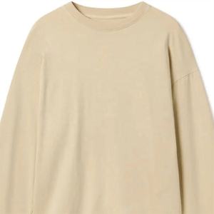 Vêtements de rue Logo personnalisé T-shirt pour hommes Qualité supérieure Coton Polyester Manches longues T-shirt pour hommes Idéal pour toutes les saisons - Product Image 2