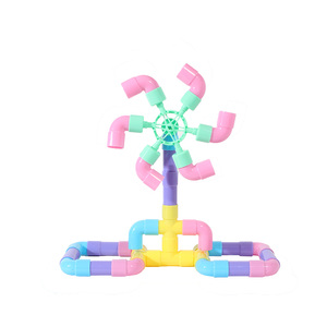 Bloques de construcción educativos tubo rompecabezas juguete de plástico - Product Image 1