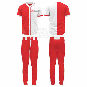 Uniforme de béisbol de alta calidad con rodillas reforzadas y uniforme de béisbol de manga corta con estampado de números - Product Image 6