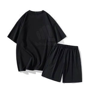 Conjunto Deportivo Corto Informal de Invierno para Hombre, Camiseta y Pantalones Cortos Transpirables de Secado Rápido y Ecológicos para Entrenamiento Físico - Product Image 2