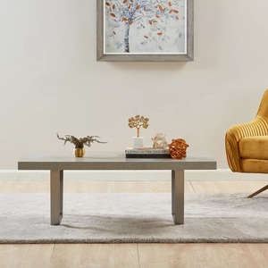 Mobilier multi-usages pour la maison Table de salle à manger moderne Tables à manger aspect béton - Product Image 2