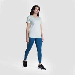 T-shirt long Modfit vert clair en tissu tricoté respirant - Product Image 4