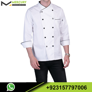 Veste de Chef personnalisée, manteau de Chef de Restaurant de cuisine d'hôtel - Product Image 4