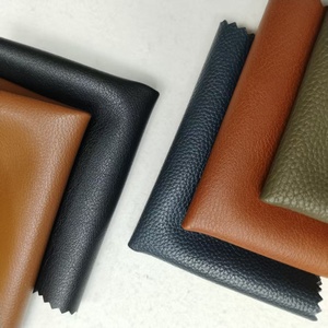 Muestra gratis cuero sintético superior texturizado duradero resistente a la abrasión cuero Pu para zapatos tela de cuero Artificial Pu - Product Image 1