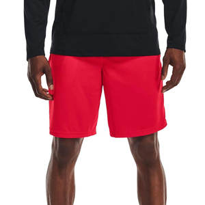 Pantalones cortos de malla transpirable deportivos de algodón rojo 100% para hombre con logotipo personalizado OEM ecológicos antiarrugas sólido peinado para deportes de gimnasio - Product Image 2