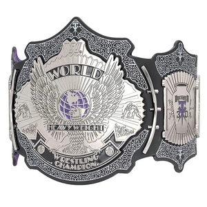 Ceinture de championnat de lutte mondiale poids lourd Ronpex personnalisée - Cuir, laiton/zinc, haute qualité pour les arts martiaux - Product Image 2