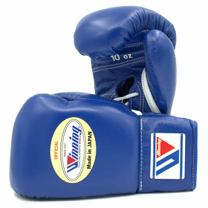 Gants de boxe professionnels à lacets personnalisables de haute qualité 16 oz Doigts complets Cuir véritable Bracelet de poignet réglable Arts martiaux - Product Image 2