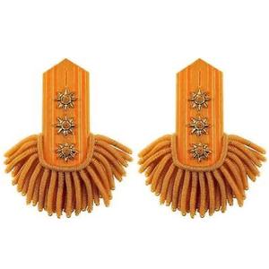 Tailored Shoulders with Gold Bullion <b>Fringe</b> Epaulettes on Ceremonial Uniforms Ideal for Important Events Epaulettes Badges - Product Image 3