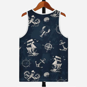 Camisetas sin mangas de color sólido cómodas con logotipo personalizado de alta calidad Camiseta sin mangas de algodón 100% transpirable informal - Product Image 2