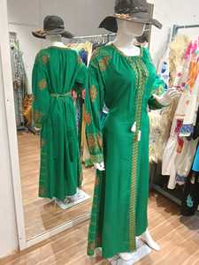 Robe longue de soirée élégante pour femme, broderie, col en V, manches longues, nouvelle conception, robe longue musulmane élégante pour soirée, 2025 - Product Image 3