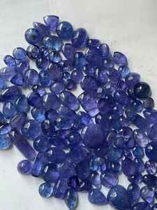Vente en gros de tanzanite naturelle cabochon en vrac taille 5-15 carats d'Inde - Product Image 3