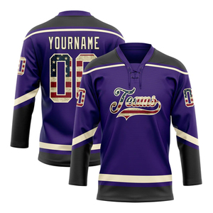 Maillots de hockey sur glace respirants imprimés par sublimation professionnels sur mesure en gros avec des couleurs - Product Image 6