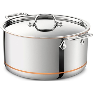 Casserole en métal de qualité supérieure au design classique avec couvercle pour marmite servant la cuisine et le stockage des aliments - Product Image 6