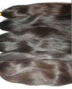 Paquetes de cabello humano Remy indio marrón Natural, 30 pulgadas de longitud estirada, extremos dobles dibujados, textura recta y ondulada - Product Image 4