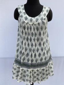 เดรสยาวพิมพ์ลายดอกไม้สำหรับผู้หญิงเดรสยาวแบบลำลองสไตล์ตะวันตกแขนกุดลำลองสำหรับฤดูร้อน - Product Image 2