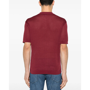 Camisetas Polo de algodón 100% para hombre, camisetas ajustadas de manga corta de alta calidad, tapeta de botón frontal de punto transpirable, patrón sólido - Product Image 3