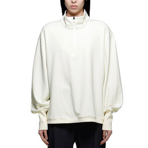 Custom Patch Half Zip Sweatshirt <b>Fleece</b> sweatshirt Comfort cut High Zip Collar Ribbed cuffs and hem Color Cotton High Quality - Product Image 4