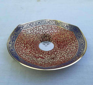 Cuenco multiusos decorativo con diseño de flores hecho a mano de latón para tazón de mesa para servir. - Product Image 4