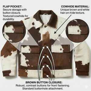 Nouvelle veste en cuir véritable et en toile de style respirant et tendance 2026, vente chaude, veste personnalisée avec logo pour hommes - Product Image 4