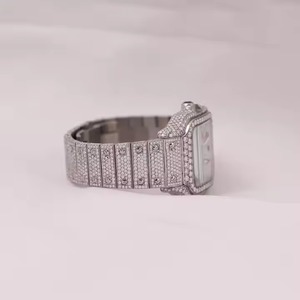 Montre diamant de luxe à la demande pour anniversaire de mariage et cadeau pour homme Montre diamant complète en vente à l'exportation depuis l'Inde - Product Image 3