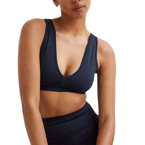 Top Deportivo Corto sin Costuras con un Solo Hombro, Material y Talla Personalizables, Ligero, Cómodo, Ropa Deportiva sin Mangas con Cuello en V para Mujer - Product Image 1