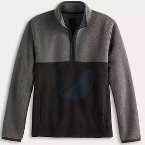 Sudadera de Forro Polar Sherpa con Cuello Redondo y Corte Regular para Hombre, Manga Larga, Algodón y Poliéster, Diseño Sólido, Ropa de Invierno de Secado Rápido - Product Image 5