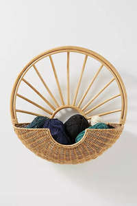 Panier mural en rotin naturel tissé à la main - Décoration d'intérieur en rotin, panier de rangement, produits pour enfants, fabrication au Vietnam - Product Image 4