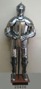 Armure complète médiévale en acier avec armure de main - Product Image 5