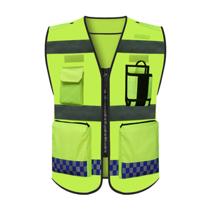 Chaleco de Seguridad de Alta Visibilidad con Malla Transpirable, Tiras Reflectantes, Multibolsillos, Ropa de Trabajo de Primera Calidad para Construcción y Tráfico - Product Image 1