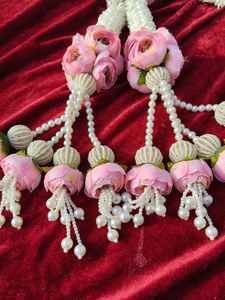 Accesorio para el Cabello con Ramillete de Jazmín y Peonía, con Perlas y Latkan, Multiusos como Cuerdas, Adornos para Trenzas Kaleera, Extensiones de Cabello para Novias - Product Image 3