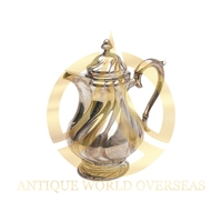 Handgemaakte groothandel catering Arabische Dallah koffiepot met roestvrijstalen deksel, thee- en espresso-servies, aangepaste logo's mogelijk, lage prijs