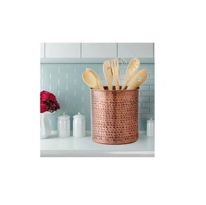 Soporte de cuchara de cobre de alta calidad, herramientas de cocina de gran tamaño martillado y nuevo aspecto, soporte de cuchara de cobre decorativo - Product Image 1