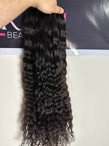 Venta al por mayor 100% Raw Indian Temple Remy Extensiones de cabello Onda natural Suelto Profundo Italiano Rizo Estilos - Product Image 2