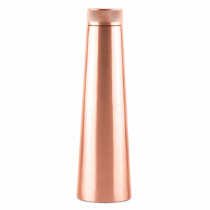 Conception martelée meilleure qualité verres bouteilles en cuivre avec couvercle en plein air mariages bouteille inoxydable flacon à vide bouteilles - Product Image 4