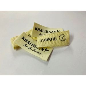 Etiqueta de Satén de Algodón Impresa Personalizada de 50x15 mm, Patrón Rectangular, Técnica de Tejido, Impresión por Serigrafía para Prendas - Product Image 2